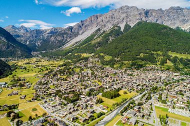 Bormio - Valtellina (It) - Panoramik hava görüntüsü