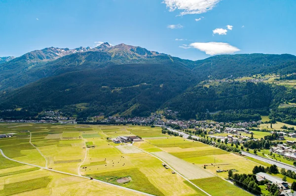 Bormio Valtellina Vue Aérienne Panoramique — Photo