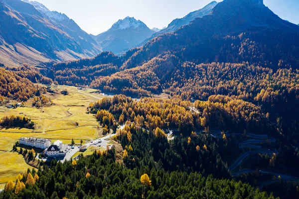 Bregaglia Valley - Switzerland - Maloja Pass - Aerial view