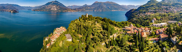 Vezio Castle - Varenna - Lake Como (IT) - Вид с воздуха
