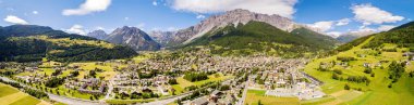Bormio - Valtellina (It) - Panoramik hava görüntüsü