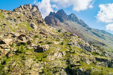 Valmalenco (It) - Rifugio Bosio mt 'den havadan genel bakış. 2086