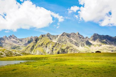Grosina Vadisi - Valtellina (It) - yaz otlaklarının genel görünümü