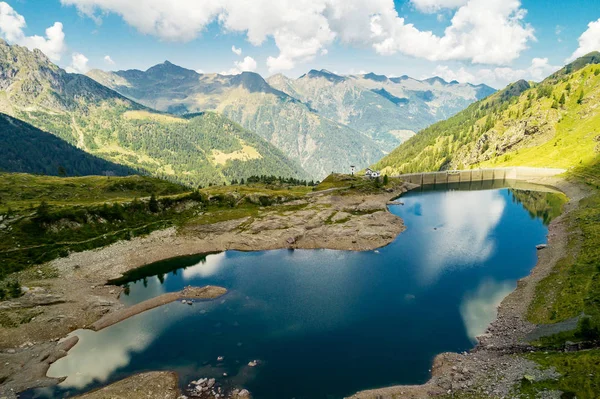 Valgerola Valtellina Dammen Pescegallo Flygfoto — Stockfoto