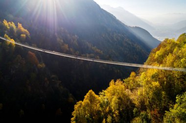 Ponte nel Cielo - Valtartano - Valtellina (It) - Hava manzaralı