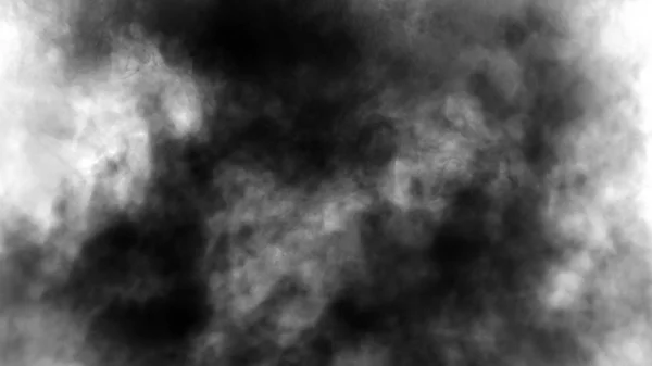 抽象的な黒い煙蒸気は孤立した白い背景で動く。アロマセラピーの概念. — ストック写真
