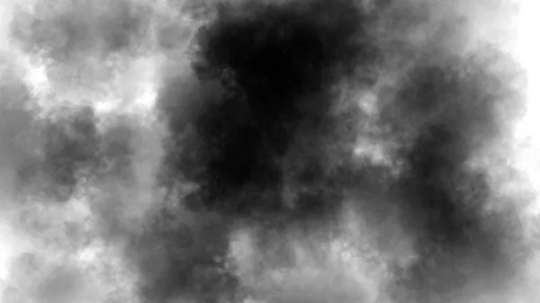 Абстрактний чорний дим пари рухається на ізольованому білому тлі. Поняття ароматерапії . — стокове фото