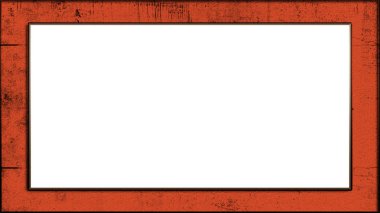 Renkli soyut çerçeve. Web tasarımınız veya telif alanınız için kare kenar. Duvarda resim çerçeveleri var. Beyaz arkaplanda izole edilmiş doku.