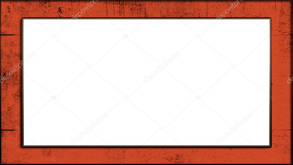 Colorful abstract frame. Square border for your web design or copyspace . Photo frames canvas on the wall. Texture isolated on white background.