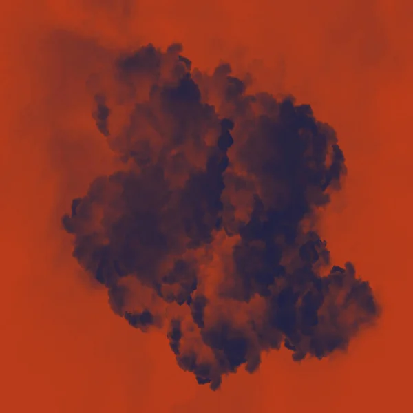 폭발적 인 연기가 격리 된 배경에서 일어나고 있어요. 디자인, 배너, 커버, 플라이어를 위한 추상적 인 색 편차 질감. 주식 삽화. — 스톡 사진