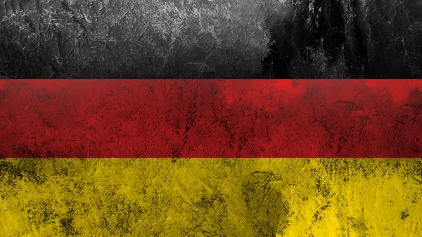 Grunge flag of Germany. Patriotic vintage texture background. Design element. — 스톡 사진