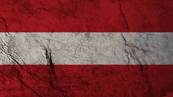 Bandeira de Grunge Austria. Áustria bandeira vintage com textura grunge. Ilustração das existências . — Fotografia de Stock