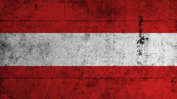 Bandeira de Grunge Austria. Áustria bandeira vintage com textura grunge. Ilustração das existências . — Fotografia de Stock