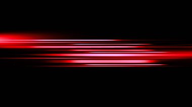 Geleceğin teknolojisi. Arka planda parlak kırmızı çizgiler hareket halinde. Sihir hızlı ilerliyor. Tasarım ögesi.