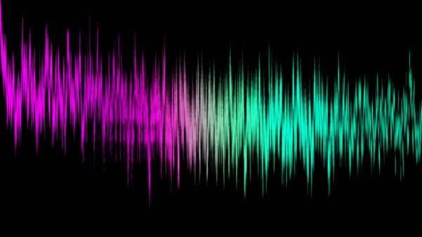 Digitale Audio-Equalizer-Technologie, Pulsmusik. Abstrakt der Schallwelle. Aktienillustration. — Stockfoto