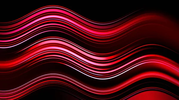 Technologie du futur. Flou lumineux magique se déplaçant ligne d'onde rouge rapide. Rayures effet lumière sur fond. Illustration de stock . — Photo