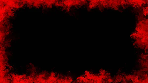 Красная рамка дыма туманный эффект текстуры для пленки, текста или пространства. Пограничные текстуры . — стоковое фото