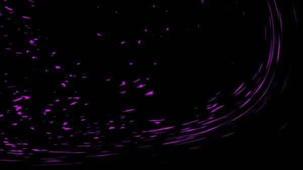 Fire purple embers particles texture overlays. Explosion burn powder spray burst on isolated black background. — 스톡 사진