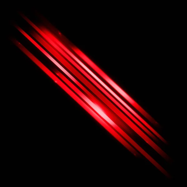 Glödande Suddig Ljus Ränder Rörelse Över Abstrakt Bakgrund Röda Strålar — Stockfoto
