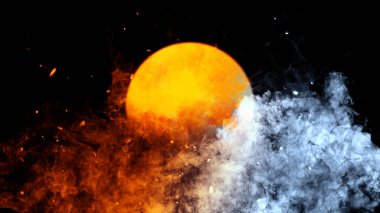 Koronavirüs bulaşmış bir gezegen. Dünya gezegeni tehlikede. Virüs ve enfeksiyon her yerde. Dünyanın sonu geldi. Stok illüstrasyonu.