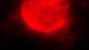 Koronavirüs bulaşmış bir gezegen. Dünya gezegeni tehlikede. Virüs ve enfeksiyon her yerde. Dünyanın sonu geldi. Stok illüstrasyonu.