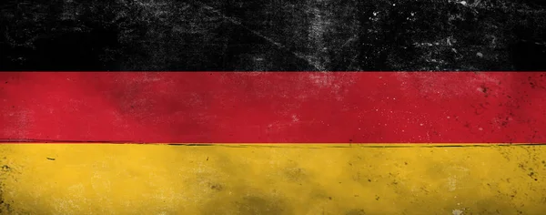 Bandeira Grunge Alemanha Patriótico Vintage Textura Fundo — Fotografia de Stock