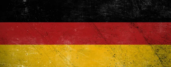 Bandeira Grunge Alemanha Patriótico Vintage Textura Fundo — Fotografia de Stock