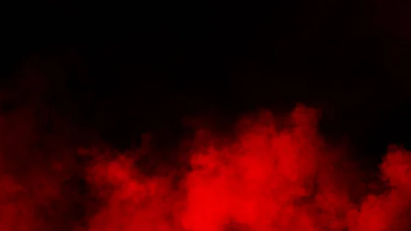 Blur Red Smoke Isolated Black Backgroind Misty Texture Overlays — Stock Photo, Image