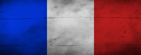 Bandeira Grunge France Bandeira Vintage França Com Textura Grunge Ilustração — Fotografia de Stock