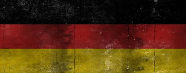 Alman Grunge Bayrağı Vatansever Kumaş Arka Planı — Stok fotoğraf