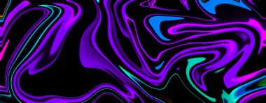 Panorama sıvı mermer dalga arka planı. Örtü, el ilanı, broşür, poster, düğün davetiyesi için dokumasız sıvı sıvı efekt deseni. - Evet.