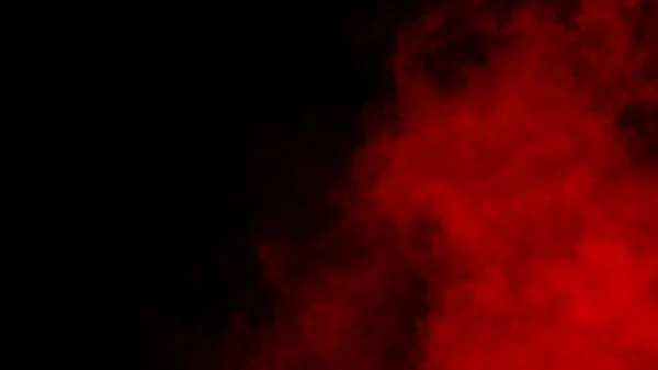 Blur Red Smoke Isolated Black Backgroind Misty Texture Overlays — Stock Photo, Image