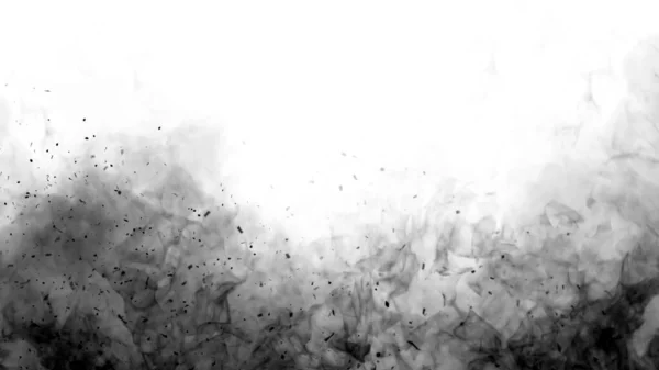 Parçacık Közlü Ateş Dokusu Zole Edilmiş Siyah Arka Planda Alevler — Stok fotoğraf