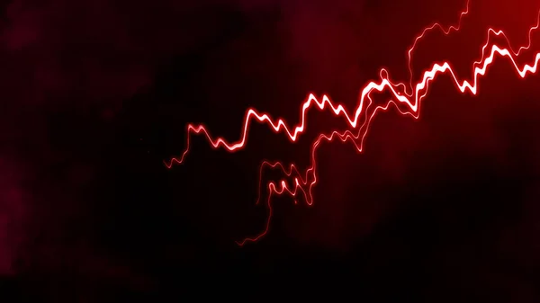 Абстрактная Реалистичная Природа Молния Фон Грома Яркая Изогнутая Линия Изолированных — стоковое фото