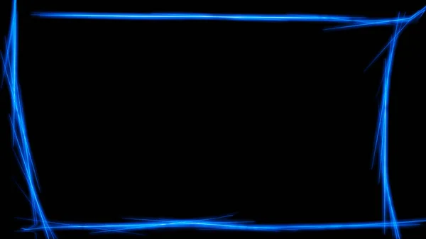 Neon Glass Screen Banner Electric Shining Effect Glowing Light Border — Stock Photo, Image