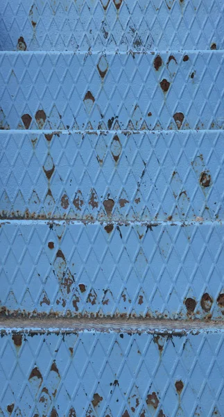 blue metal stair detail background