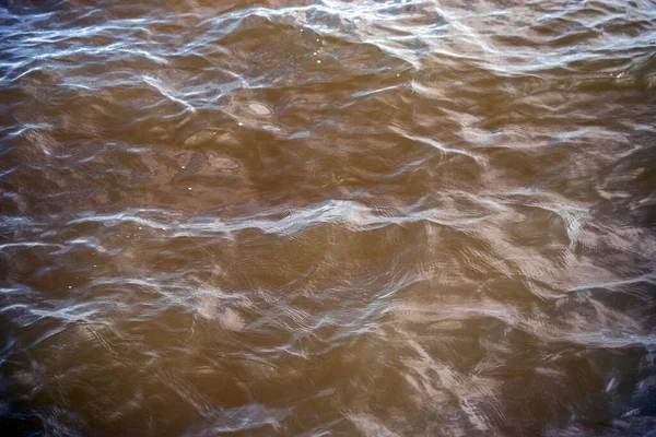 Mississippi Ocean Water Waves Gently Moving Makes Interesting Background Texture — Stock Photo, Image