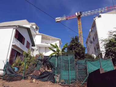 Farklı mimari türleri çok renkli Doğu Buluşma Adası