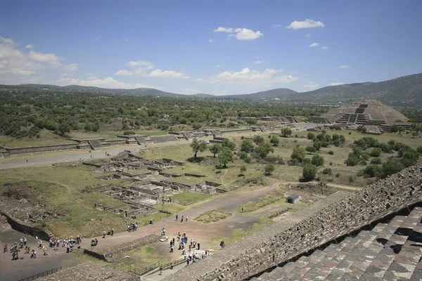 Teotihuacán, es hoy la ciudad más famosa en el norte precolombino — Foto de Stock