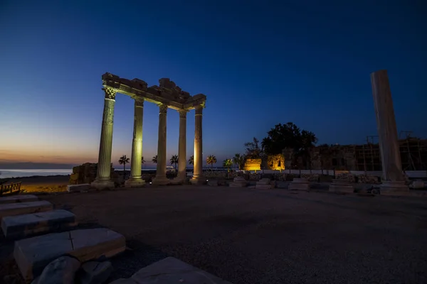 Antica città Tempio Apollo a Manavgat, Turchia — Foto Stock