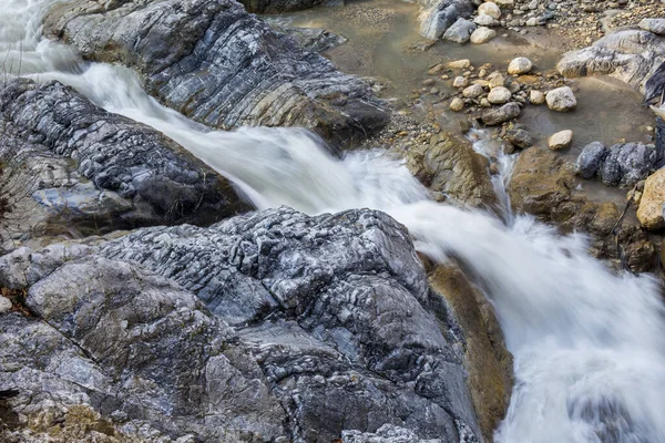 Río Que Fluye Través Las Grandes Rocas Antalia Turquía — Foto de Stock