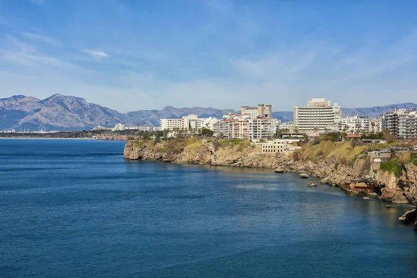 Antalya Meer Und Berge Meer Der Türkei Antalya Stadt — Stockfoto