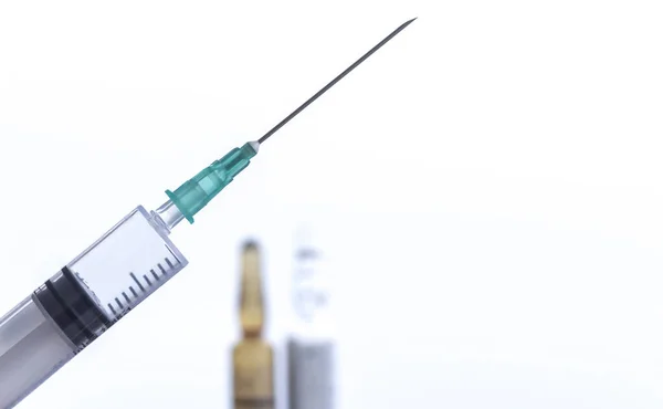 Drug Ampoules Used Vaccine — Stock Photo, Image