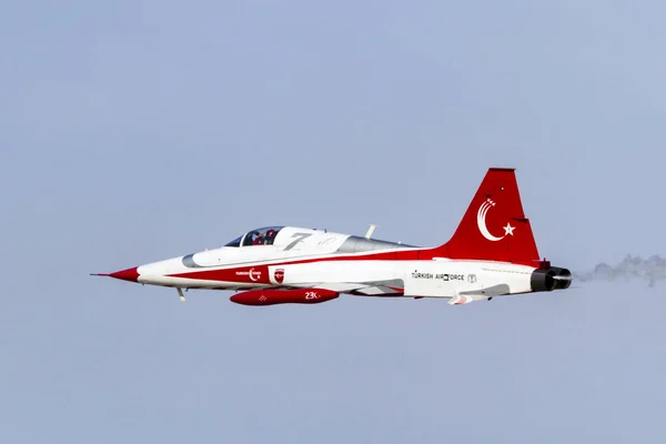 Turkish Army Planes Performing Air Show 2017 Turkey Antalya — Stock Photo, Image
