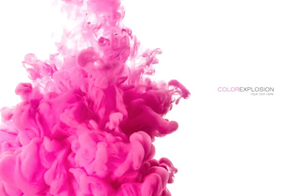 Acrylfarbe in Wasser. Farbexplosion — Stockfoto