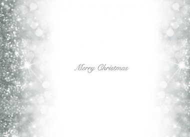 Gümüş Sim ile bokeh Noel arka plan