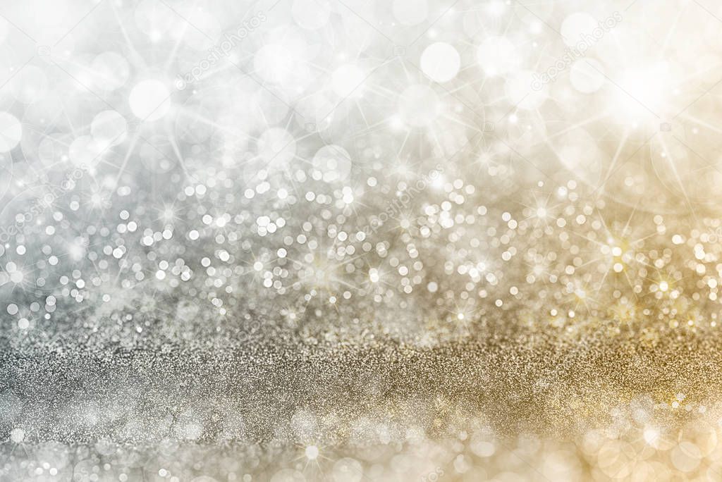 Silver and Gold Christmas background