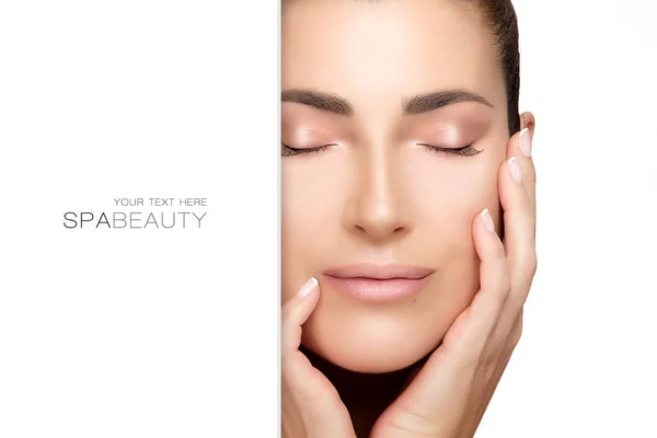 Natural young woman face. Spa Beauty Concept — Stock Photo, Image