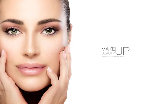 Beauty Make-up und Nagelkunst-Konzept — Stockfoto