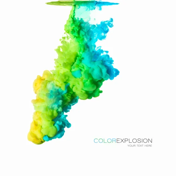 Farbe Textur. Acrylfarbe in Wasser — Stockfoto